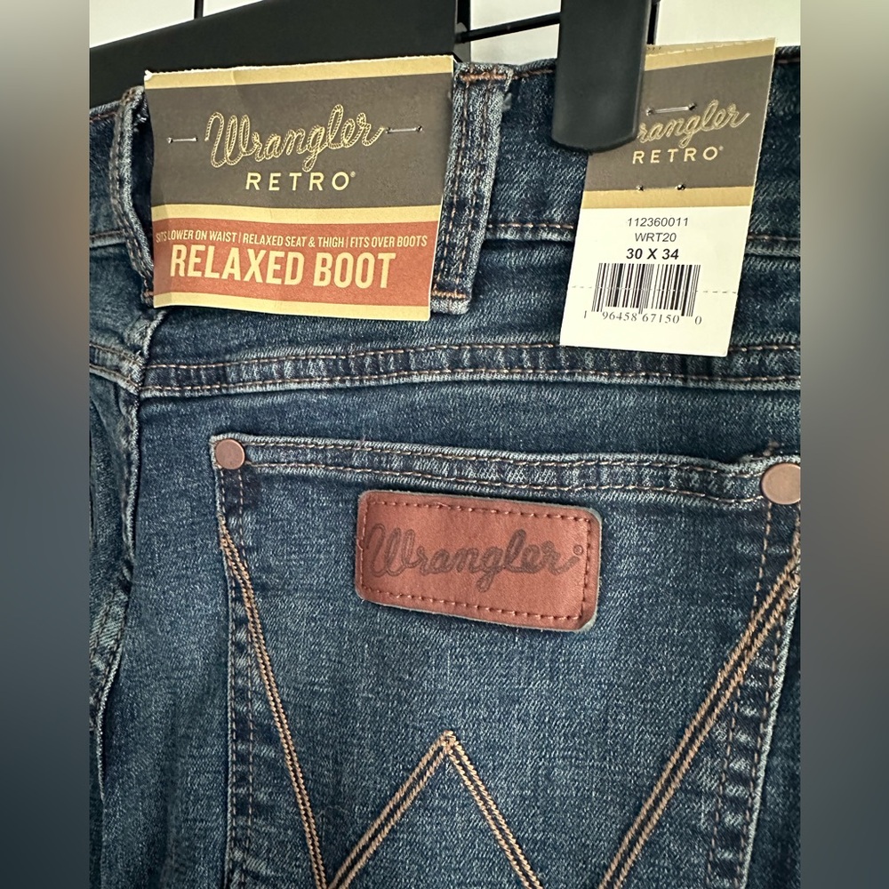 NWT Men’s Wrangler Retro Relaxed Fit Bootcut Jeans - Picture 5 of 6